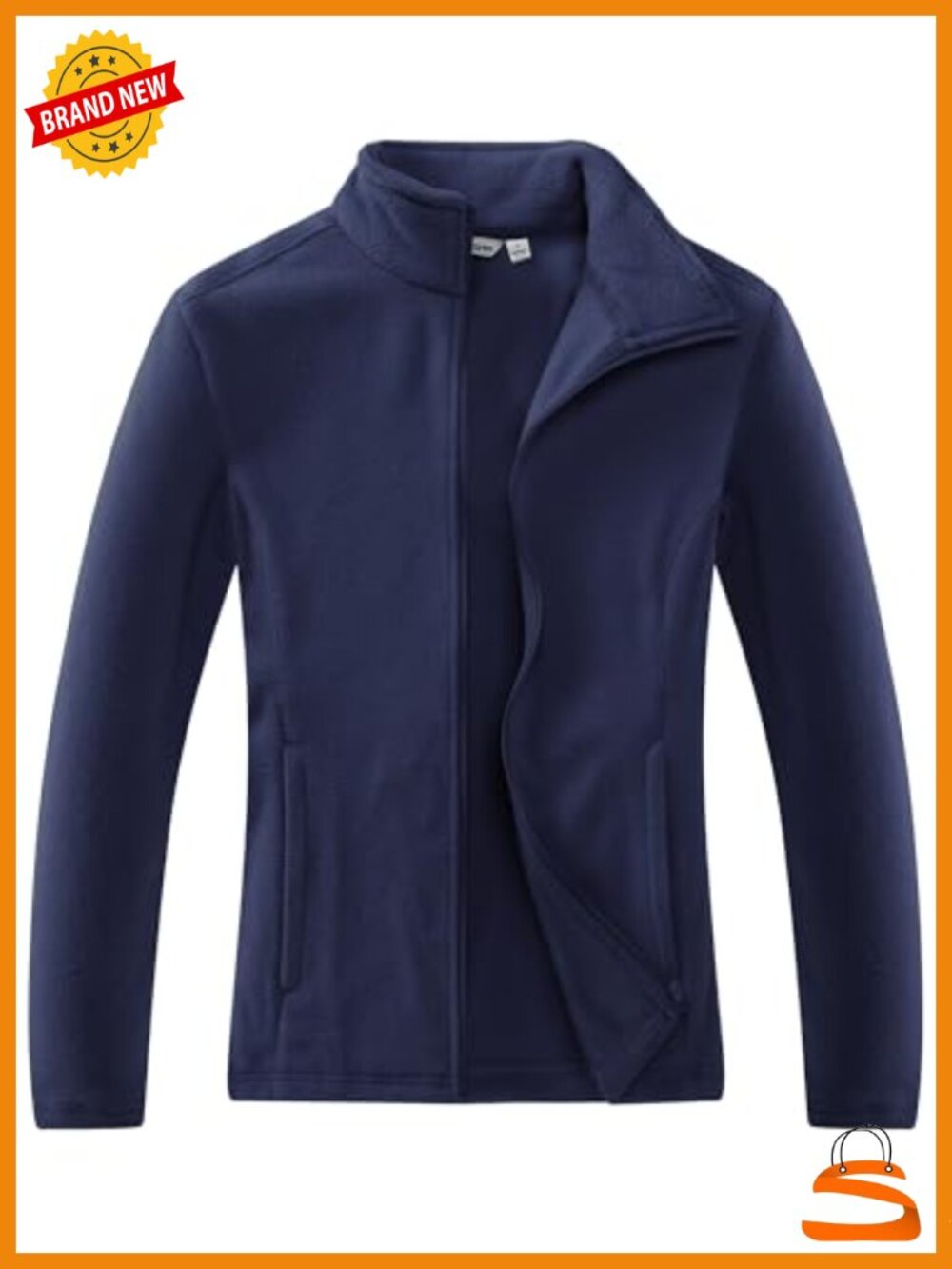 Women's Lightweight Polar Fleece Zip Up Jacket Full Zip Warm